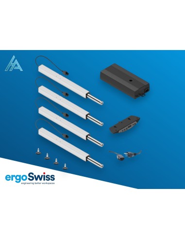 système de réglage en hauteur Ergoswiss Electrique SLA.3 4330 EU 600kg course 300 mm