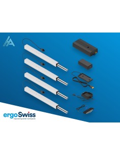 système de réglage en hauteur Ergoswiss Electrique SLA.3 4330 EU/CH 12 Akku 300kg course 300 mm
