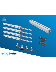 système de réglage en hauteur Ergoswiss hydraulique TQ 350kg course 300mm 4 vérins manuel
