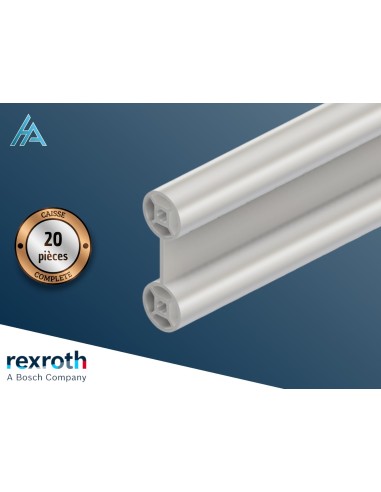 Caisse de 20 profilés aluminium D28x55 longueur 6070 mm, Bosch Rexroth