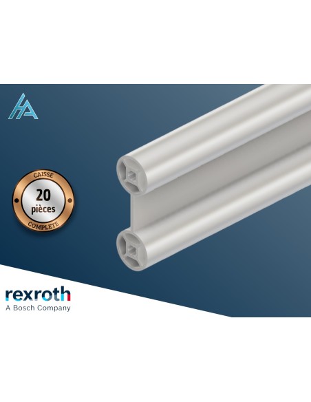 Caisse de 20 profilés aluminium D28x55 longueur 6070 mm, Bosch Rexroth