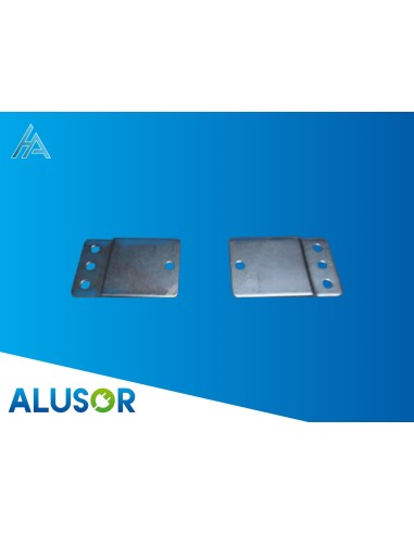 Jeu de 2 pattes pour fixation de prise Alusor