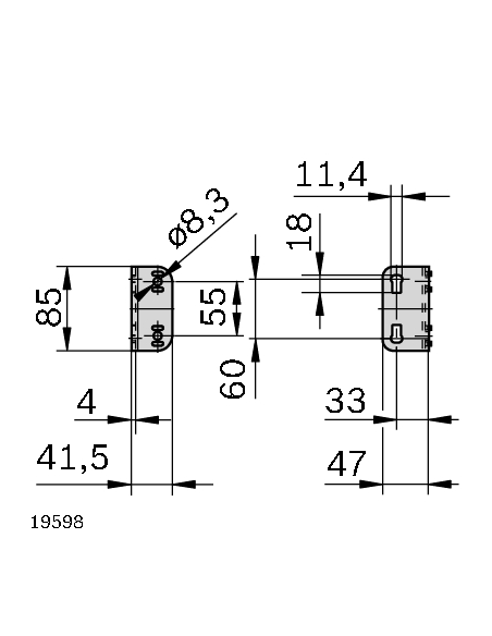 Équerre D28 85x47x4 Bosch Rexroth 3842536730