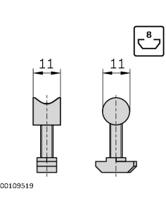 Jonction à boulons D11x11 Bosch Rexroth 3842535617 2