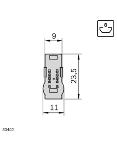 Cache D11 x 23,5 ESD Bosch Rexroth 3842551053 2