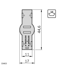 Cache D17 x 44.6 Bosch Rexroth 3842551054 2