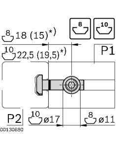 Joint de serrage rapide 90° R8 Bosch Rexroth 3842535465 2
