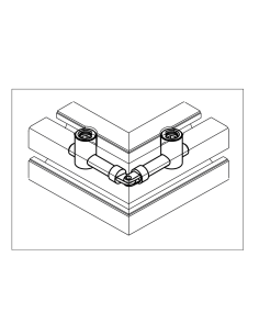 Jonction rapide d'angle articulée R10 B 10.19 240040 2