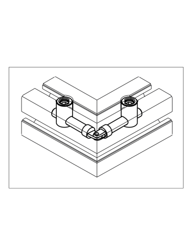 Jonction rapide d'angle articulée R10 B 10.19 240040