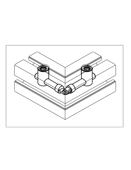 Jonction rapide d'angle articulée R10 B 10.19 240040