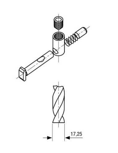 Jonction rapide d'angle articulée R10 B 10.19 240040