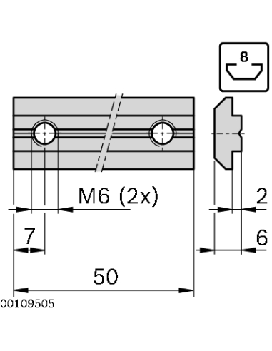 JONCTION PROFILES 8/50 Bosch Rexroth 3842518427
