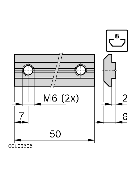 JONCTION PROFILES 8/50 Bosch Rexroth 3842518427