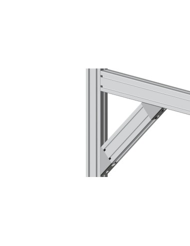 Connecteur d'angle 45° 40x80 SILVER 093WS40245