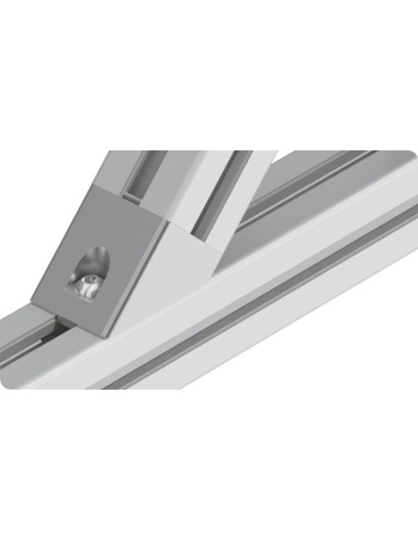Connecteur d'angle 45° 45x45 SILVER 093WS45245N10