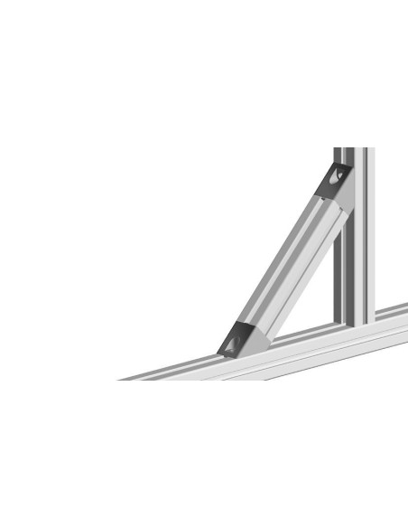 Connecteur d'angle 45° 40x40 SILVER 093WS40145N08