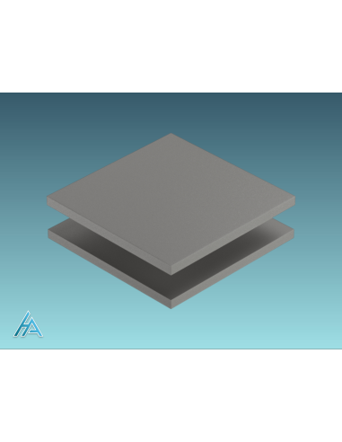 Panneau PVC épaisseur 5 mm gris clair Ral 7035 sur mesure