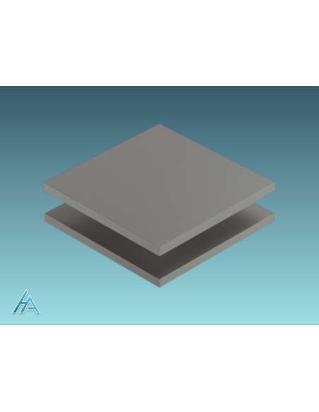 Panneau PVC épaisseur 8 mm gris clair Ral 7035 sur mesure