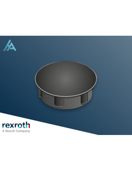 Cache raccord en cube D18, Noir ESD Bosch Rexroth 3842548705