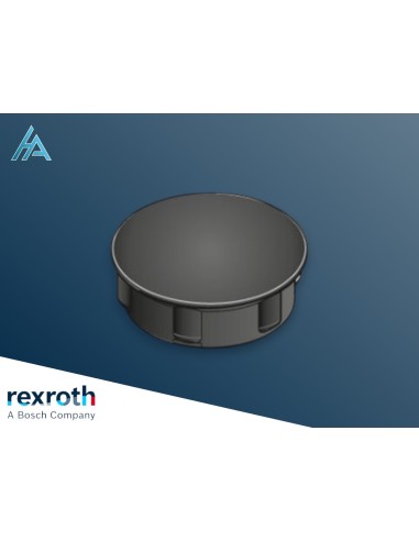 Cache raccord en cube D12, Noir ESD Bosch Rexroth 3842548704