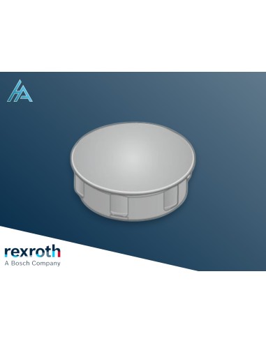 Cache raccord en cube D12, gris Bosch Rexroth 3842548700