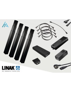 système de réglage en hauteur 4 vérins Linak DL17 course 660mm 280kg batterie
