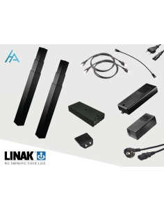 système de réglage en hauteur 2 vérins Linak DL17 course 660mm 140kg batterie